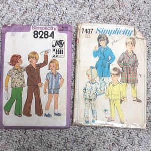 Vintage kids sewing patterns